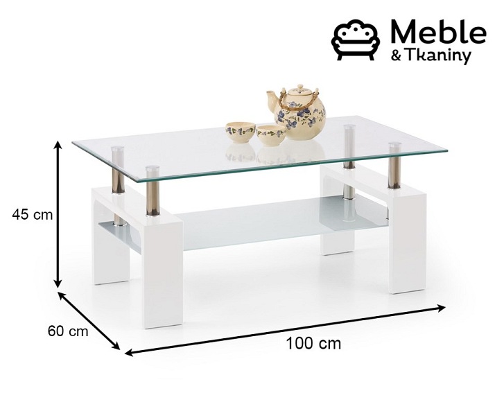 Ława DIANA INTRO Biała Lakierowana