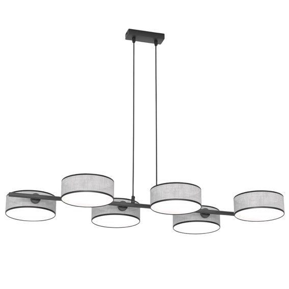 Lampa Wisząca DRUMZ 6 Szary