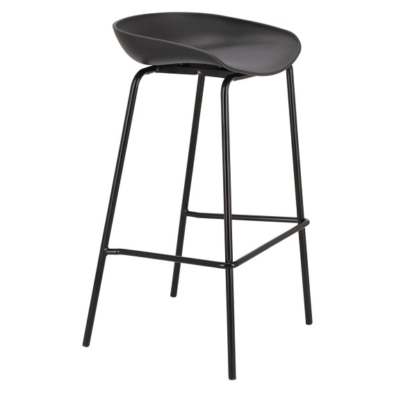 Stołek barowy GREGO 75cm czarny