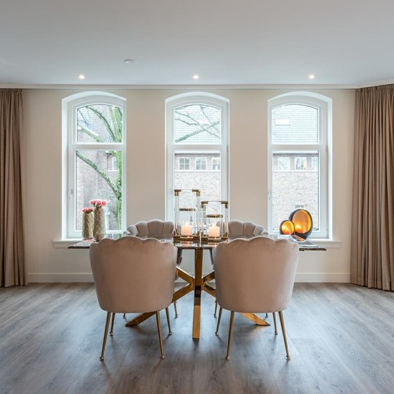 Stół CONRAD 200x100 Złoty/Brązowy