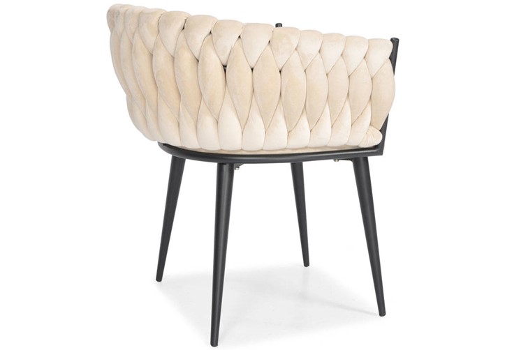 Krzesło ROSA Czarny/Beżowy