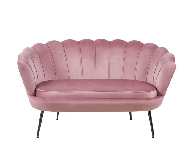 Sofa SF1-FX Różowy/Czarny