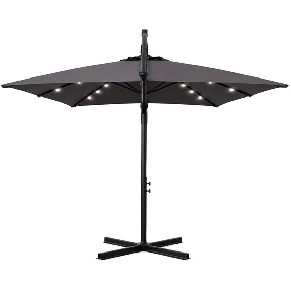 Parasol Ogrodowy NOCTIS LED 2.7m Ciemny Szary