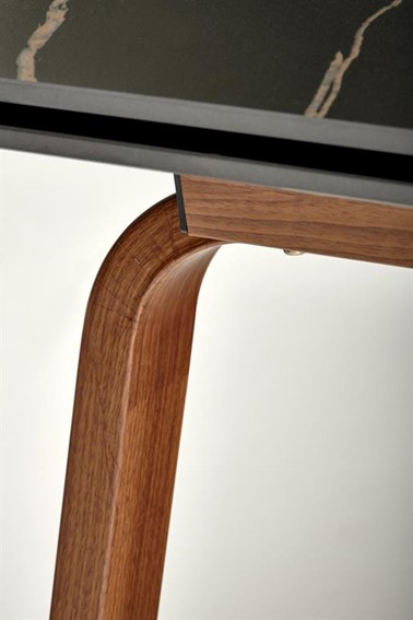 Stół Rozkładany LOZANO (140-200)x76 Orzech/Czarny Marmur