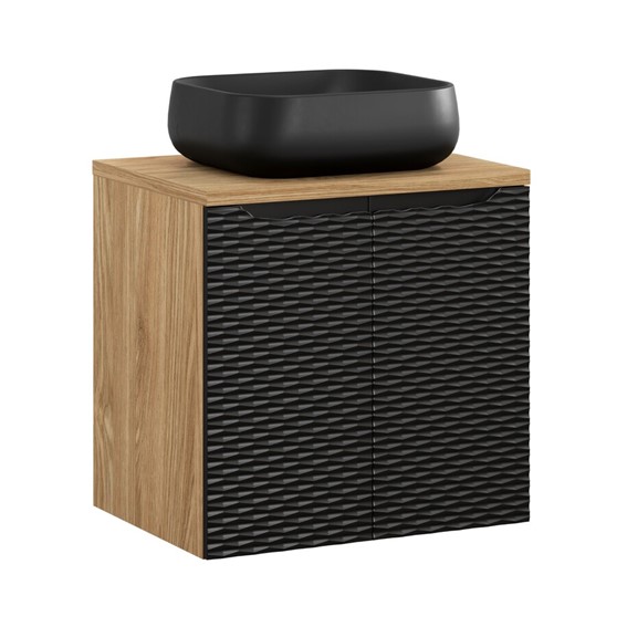 Zestaw Meblowy NIKA 60cm Dąb Olejowany/Czarny Mat