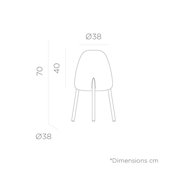 Lampa Ogrodowa ROCKET 70 CABLE IN&OUT Naturalny/Biały