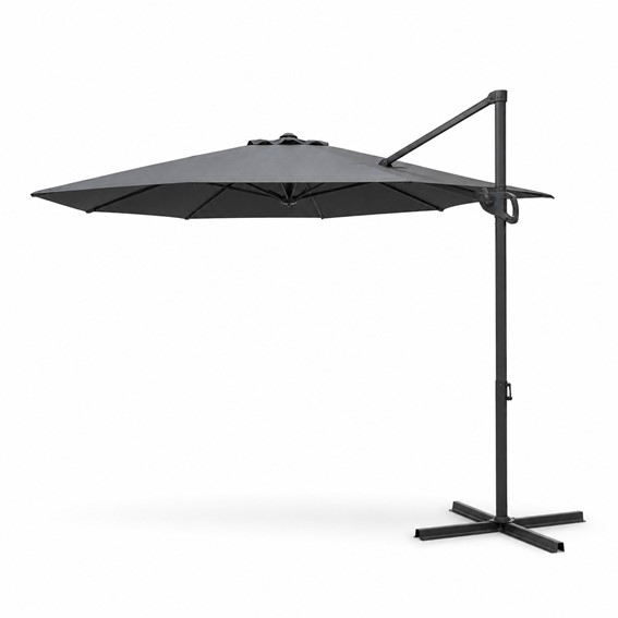 Parasol Ogrodowy VENTO 2.5m Ciemny Szary