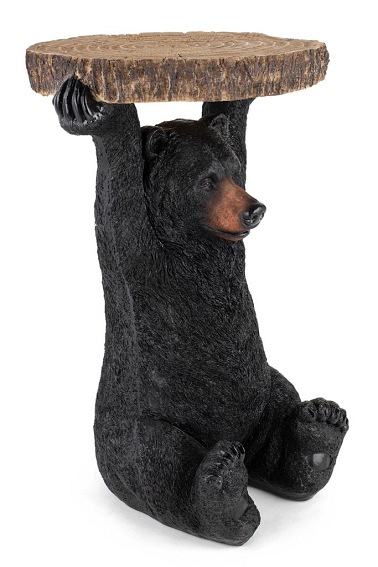 Stolik BEAR Czarny/Drewniany
