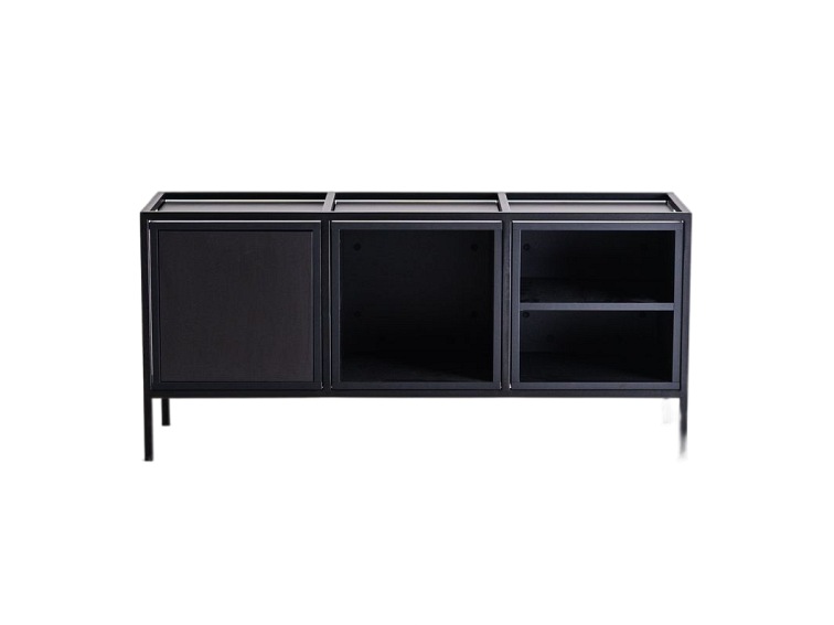 Regał Skap Black 3R1 Mix 145x40x60 Czarny