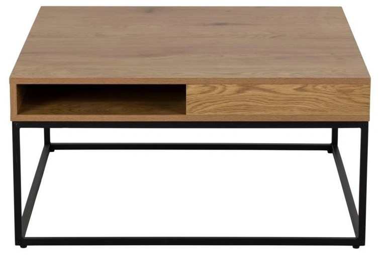 Stolik WILLFORD 80x80 Naturalny/Czarny