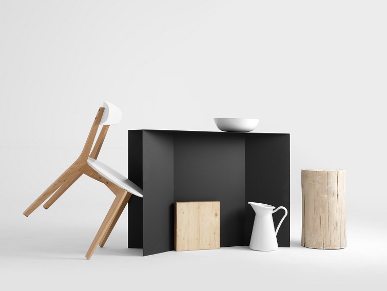 Konsola Oli Metal 100x30x75 Czarny