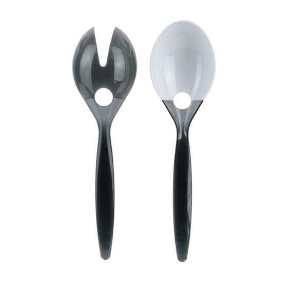 Zestaw Sztućców do Sałatki Czarny