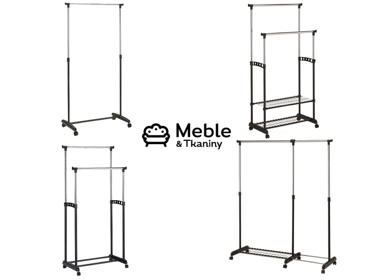 Wieszak NOVA II Chrom/Czarny