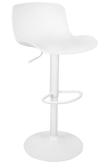Krzesło Barowe Regulowane Stor 45x44x81 Biały