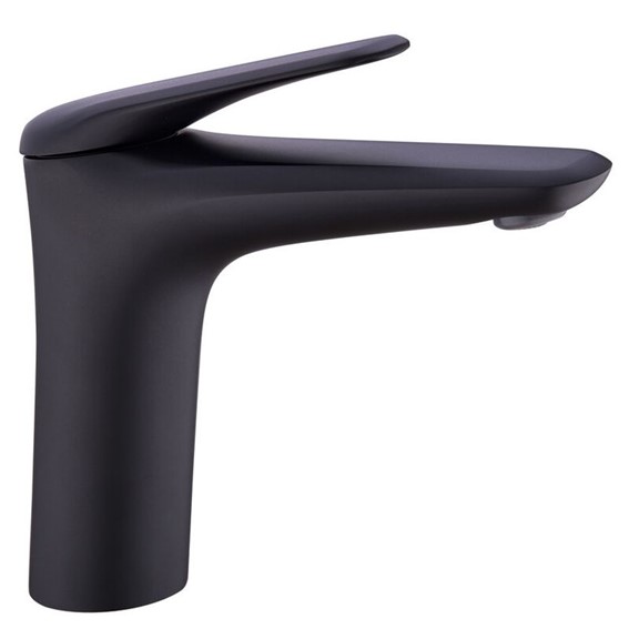 Bateria Umywalkowa Niska NIAGARA Czarny Mat