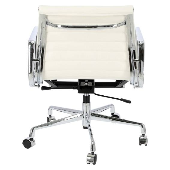 Fotel Biurowy CH1171T 58x59x79-88 Biała Skóra/Chrom