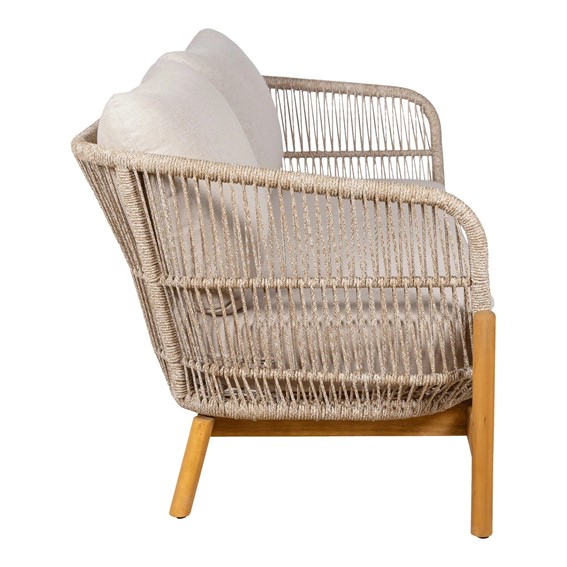 Sofa Ogrodowa TERRACINA Beżowy/Brązowy