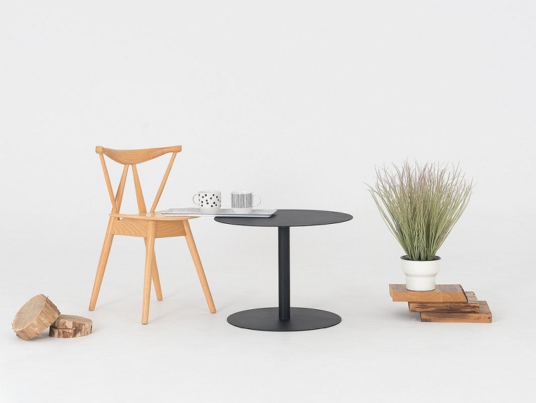 Stolik Kawowy OSCAR METAL 60 Czarny