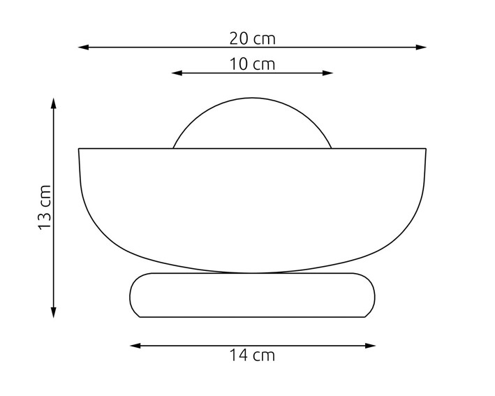 Lampa Nocna OZZY LN1 Czarny/Biały