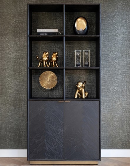 Szafa Ścienna BLACKBONE BRASS Naturalny