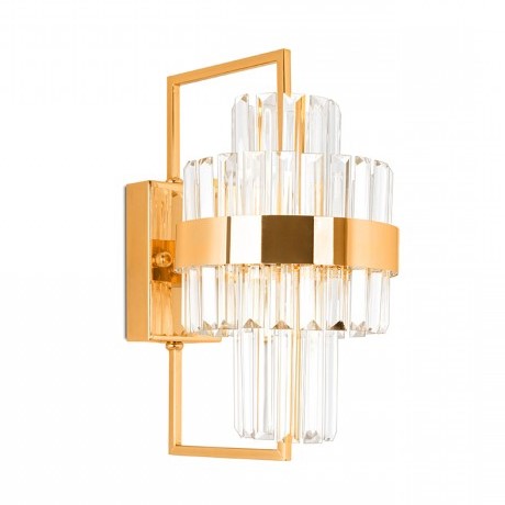 Lampa Ścienna IMPERO Złoty/Transparentny