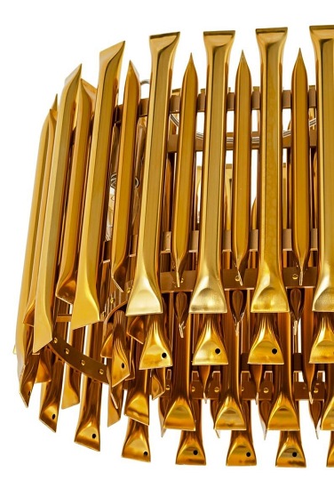 Lampa wisząca GALLIANO LONG ciemne złoto