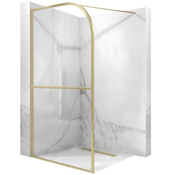 Ścianka Prysznicowa SKY 120 Złoty Szczotkowany