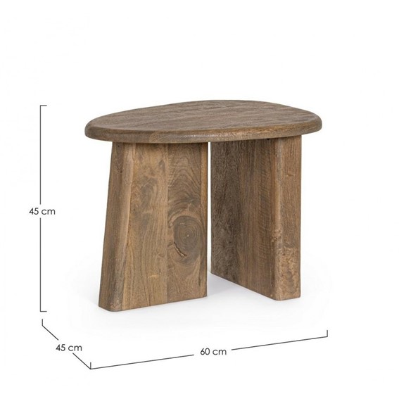 Stolik Kawowy ZACATECAS 60x45 Brązowy