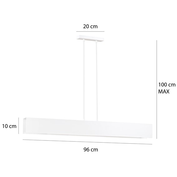 Lampa Wisząca GENTOR 4 Biały