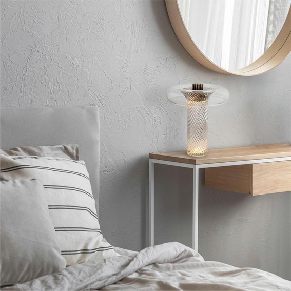 Lampa Stołowa ICAR Transparentny/Złoty