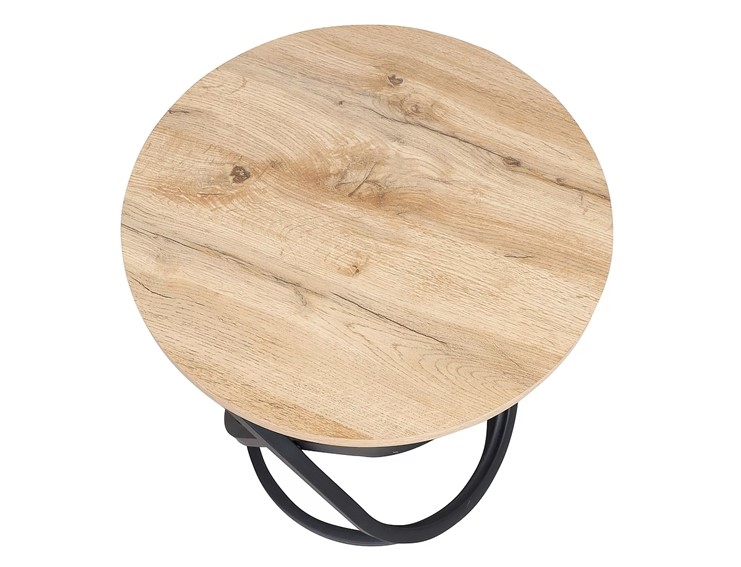 Ława EOS D Fi60 Dąb Artisan/Czarny Mat