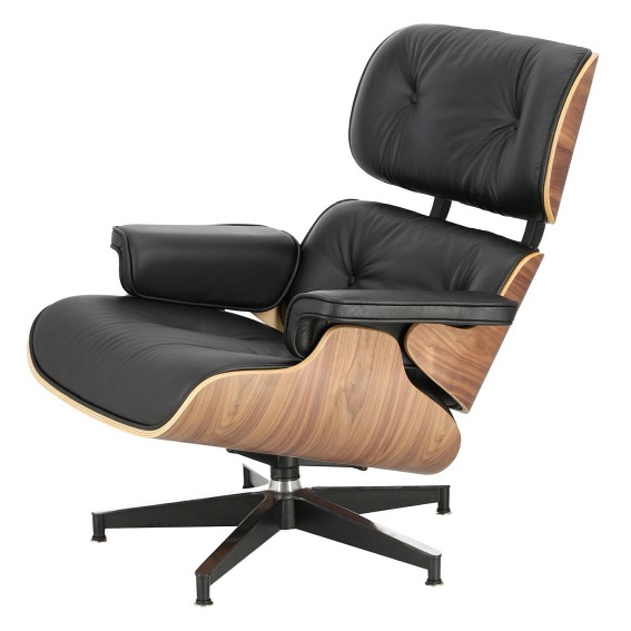 Fotel VIP 54x82x85 Czarny/Walnut/Baza Standard