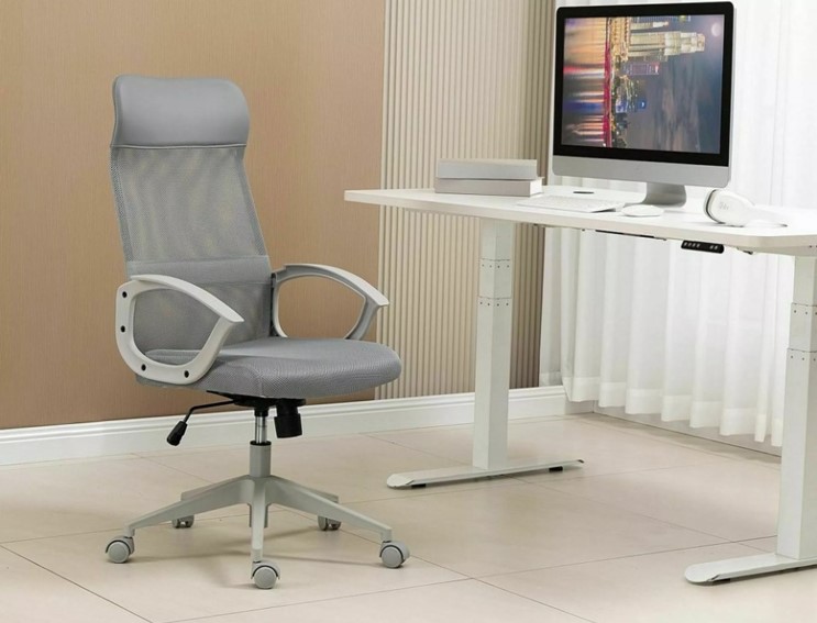 Fotel Obrotowy Q-026 Szary