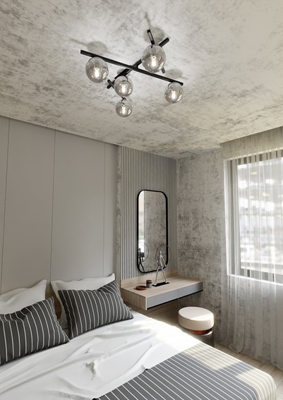 Lampa Sufitowa SMART 5 Czarny/Grafitowy