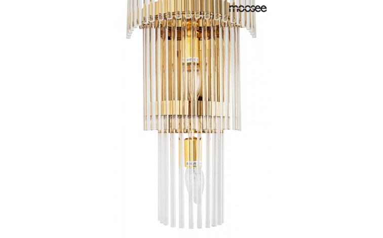 Lampa Ścienna ESTRO Złoty/Transparentny