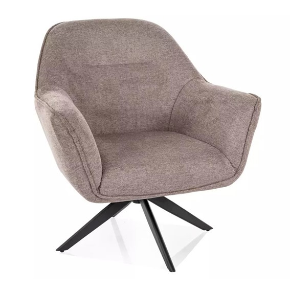 Fotel GALIA Brego Beżowy/Czarny Mat