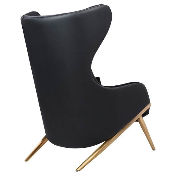 Fotel HAMPTON Velvet Czarny