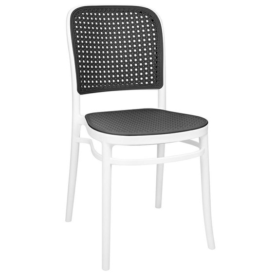 Krzesło WICKY Biały/Szary