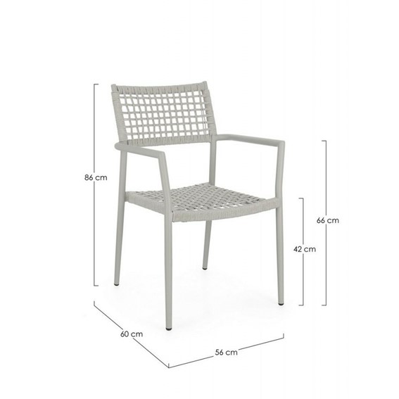 Krzesło Ogrodowe SATURN Szary
