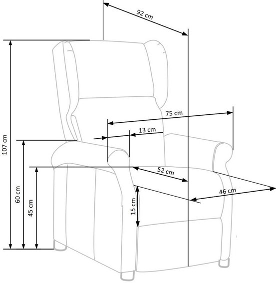Fotel Wypoczynkowy AGUSTIN 2 Beżowy