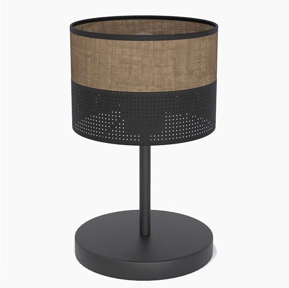 Lampa Biurkowa KARBON LN1 Czarny/Brązowy