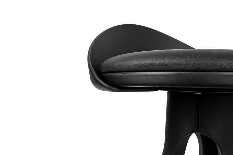 Krzesło Barowe MILA 65cm Czarny/Polipropylen