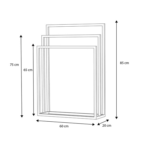 Wieszak Łazienkowy KAJA HOME KS-26 TOWEL III Biały