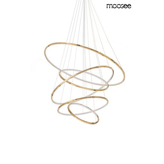 Lampa Wisząca RING SLIM L Złoty/Biały