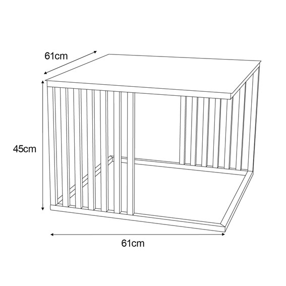 Stolik KAJA HOME KS-18 Czarny