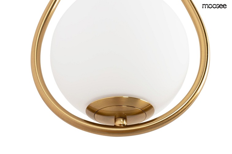 Lampa Ścienna ROMA Złoty/Biały