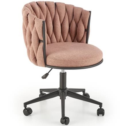 Fotel Obrotowy TALON Czarny/Różowy