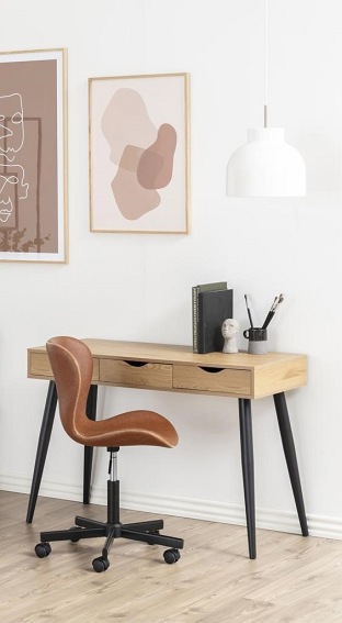 Fotel Biurowy BATILDA PU Brandy