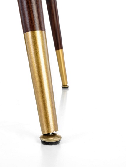 Stół Domenico 76x110 Orzech/Złoty