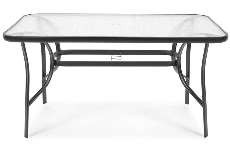 Zestaw Ogrodowy PORTO 6-Osobowy Szary/Czarny